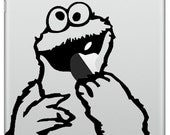 For iPad Mini & Tablet Pad's Funny Humor Decal Sticker Cookie Monster