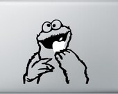 For Macbook Air / Pro Decal Sticker Funny Humor Cookie Monster