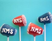 12 Megaphone Cake Pops for Cheerleaders, Cheer Coach, Basketball, Football, Sweet Sixteen, Girls, Teen, birthday, party, college, favors