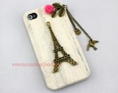 Eiffel Tower,bird,Iphone Case iPhone 4 Case, iphone 4 cover, New Hard Fitted Case For iphone 4 & iphone 4S, Apple iPhone 4 Case