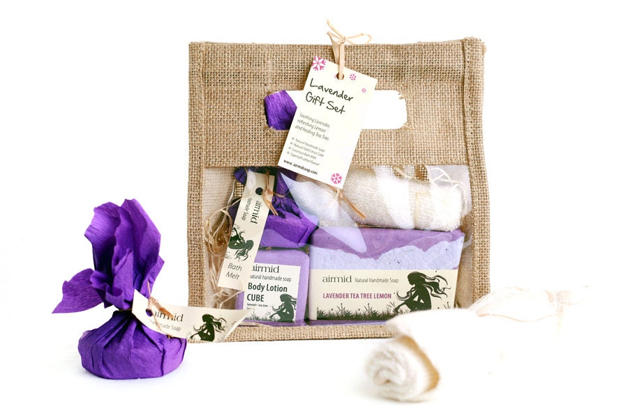 Airmid Natural Handmade Soap Lavender Gift Set