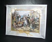 Seaside Thanksgiving dimensional greeting card handmade