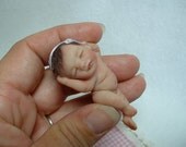 Custom OOAK Hand Sculpted Miniature Baby Boy or Girl - Made to Order Mini Art Doll