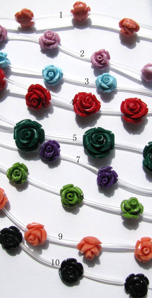 12mm 5strands 100pcs ,high quality  turquoise  florial flowers rose petal  colorful cabochons jewelry beads