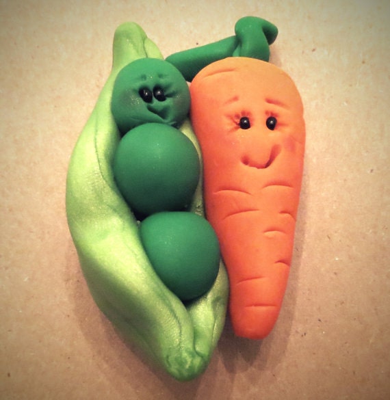 Me and Jenny was like Peas and Carrots by ClayCreationNatMarie