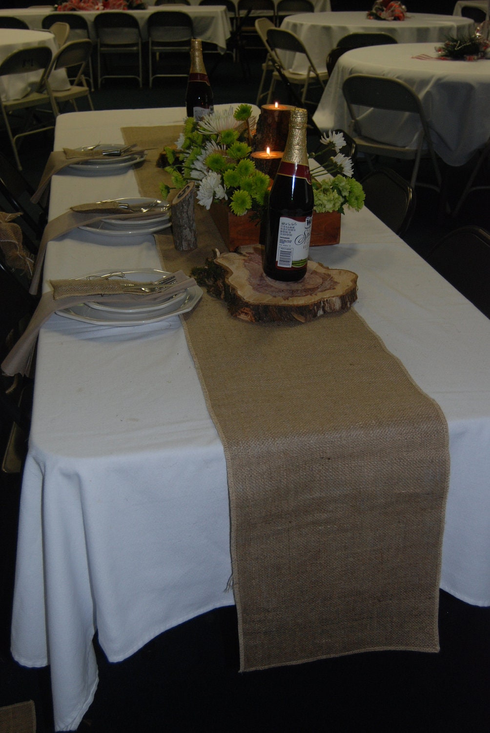 Items similar wedding,  table  for rustic wedding wedding burlap table to runner, rustic Burlap runner