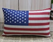 USA National Flag Cushion Cover Stripe and Star The United States Flag 50x30cm