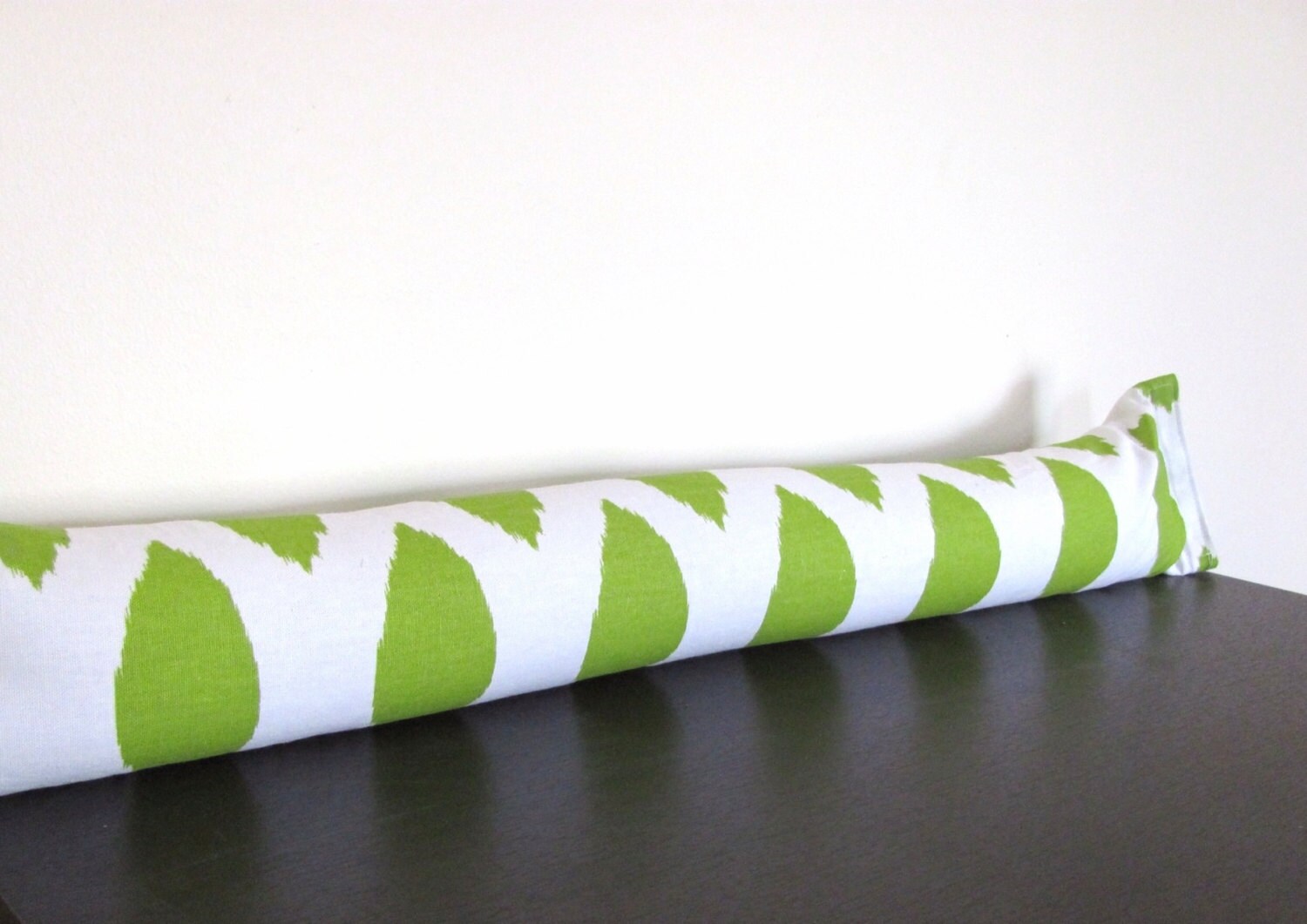 Green Door Draft Stopper.Decorative Door Draft by Studio414Design