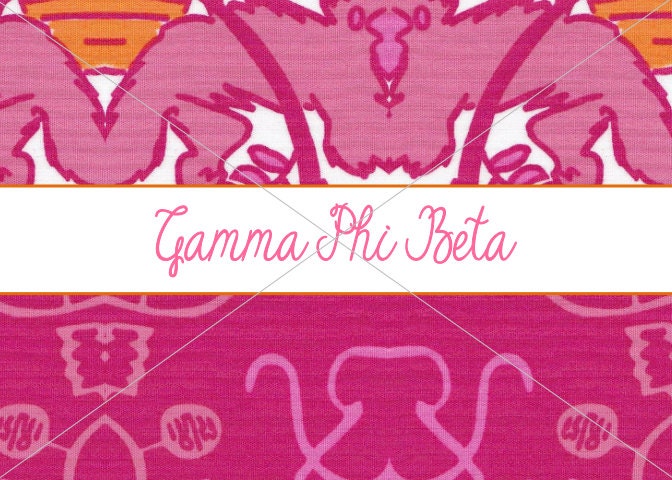 Gamma Phi Beta 5x7 Notecard-Digital File-Unlimited Prints