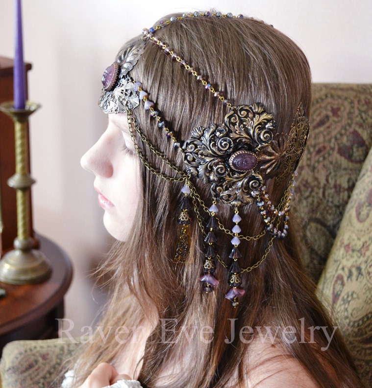 Art Nouveau Headdress Mucha Goddess Your own custom colors