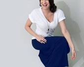 Royal Navy Blue Maxi Skirt, Long Women's Jersey Skirt, xs small medium large xl, Tall Petite lengths