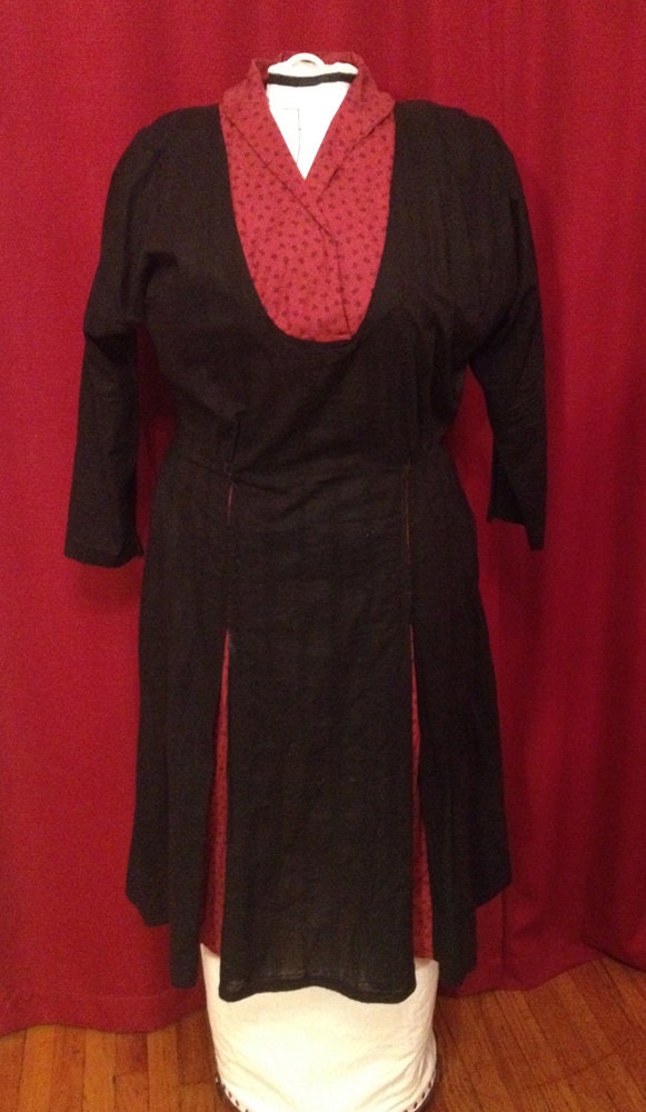 NVL 1940s 48 bust Black eyelet cocktail dress PLUS SIZE