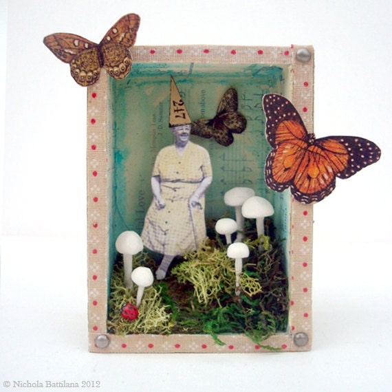 A Wee Walk - Altered Art Butterfly Shrine