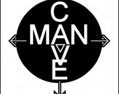 Man Cave Print - Black and White - Personalized 8 x 10 - Zalooza