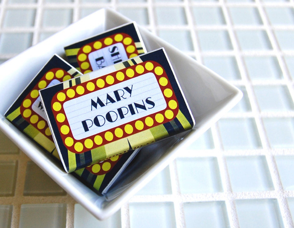 Theater lover gag gift fart matchboxes -- Broadway Lites