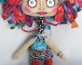 TatterS  original fabric/cloth art doll