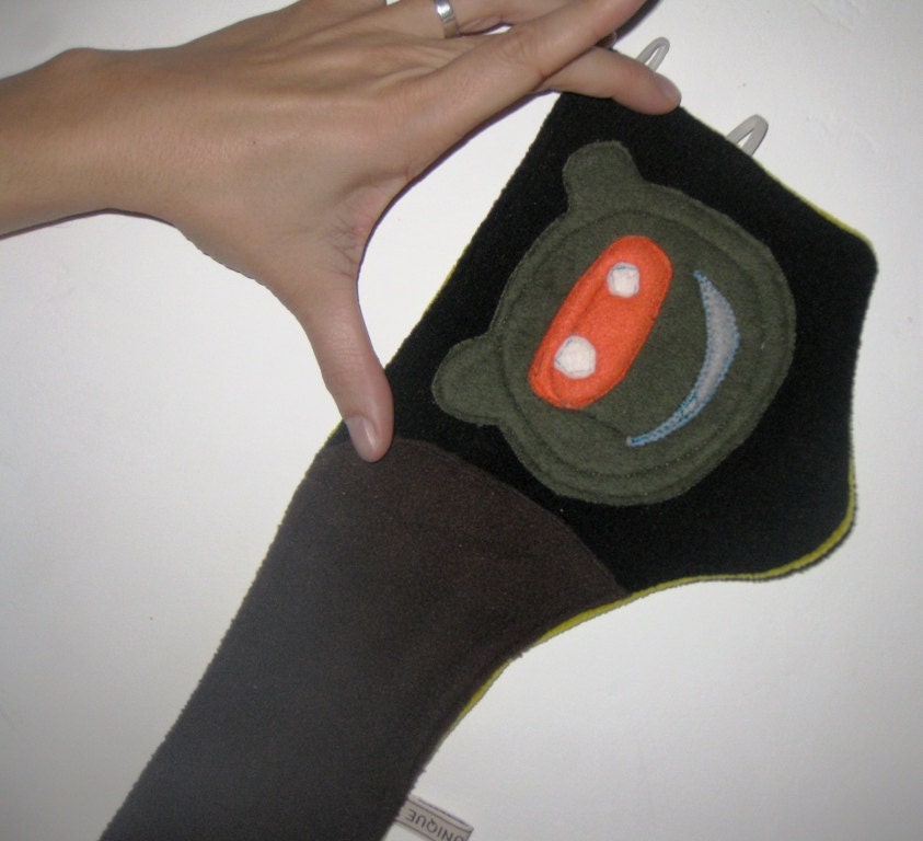 Child cowboy scarf, fleece  "Bear"