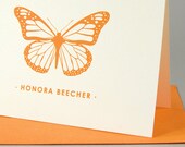 Monarch Custom Personalized Stationery / Personalized Stationary Set of 16
