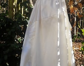 Vintage wedding dress ivory satin embroidery cap sleeve lace romantic small by vintage opulence on Etsy