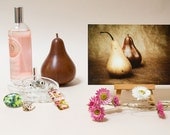 Photo print pear 6x4 loose decor wooden brown golden fruit image kitchen australia fall autumn print