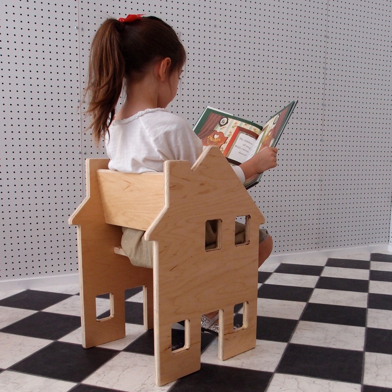 Children's Chair Colonial House from the Neighborhood Collection by Paloma's Nest doll house