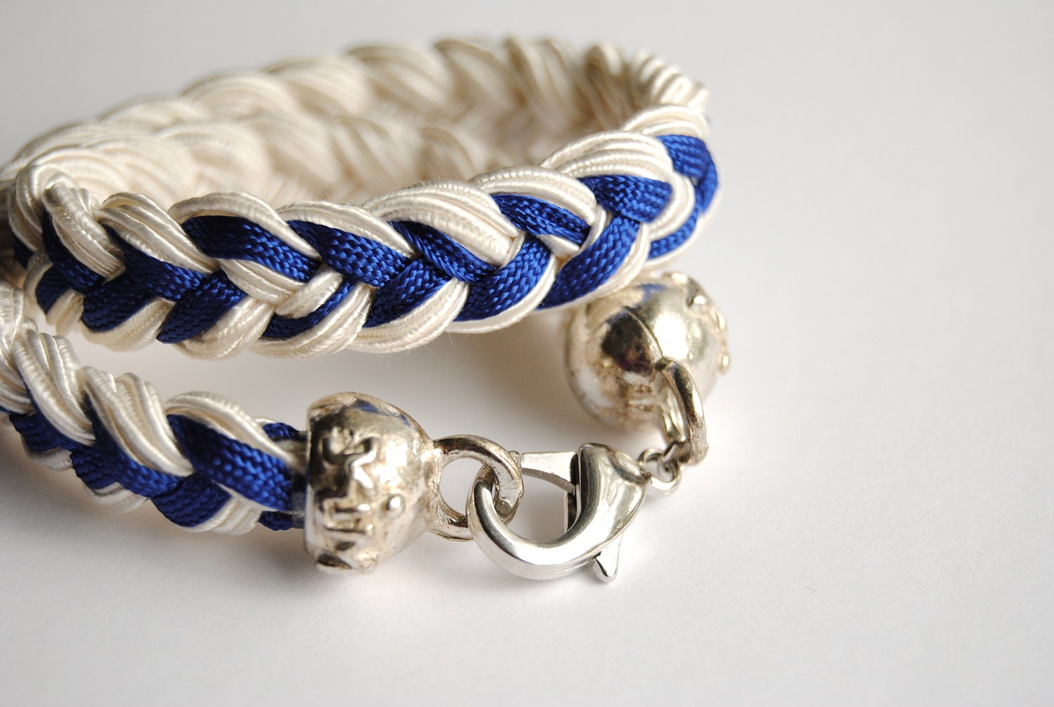 Vintage Royal Blue Rope Bracelet - Friendship Bracelet - Free Shipping in the US - Summer Fashion