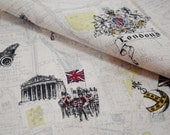 British Invasion Linen Fabric Fat Quarter