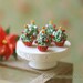 Dollhouse Miniature Food - Christmas Tree Cupcakes