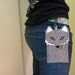 Samsung Galaxy S3 or S4 case - Wolf in gray felt - Made to order