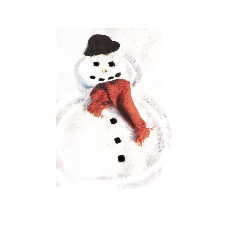 Winter Holiday Photograph Snowman -Decor Decoration Red Fine Art Snow - galleryzooart