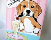 Sweet Beagle Greeting Card