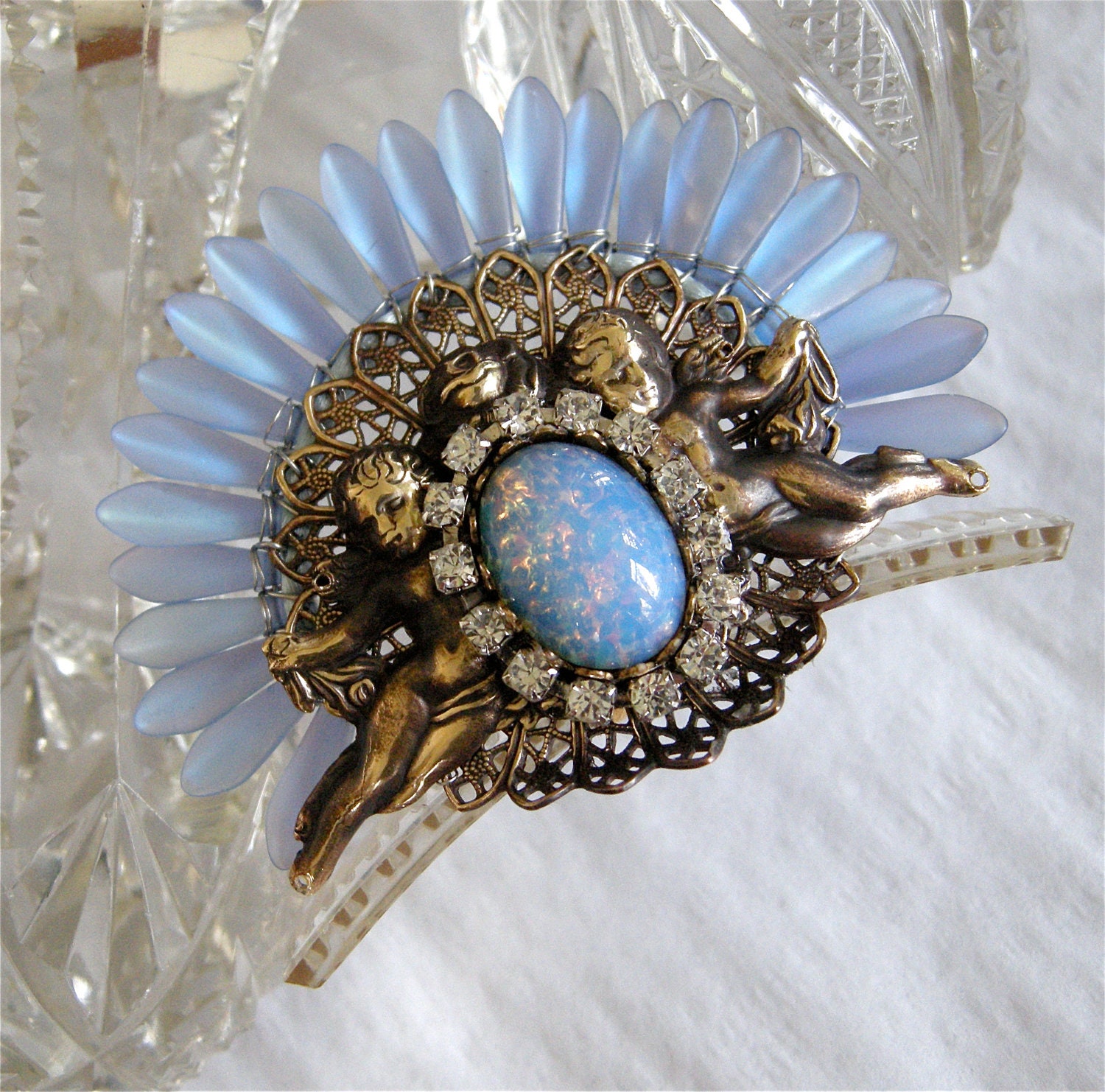 Ice Princess Crown with a Blue Glow