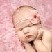 Dainty Pink Fabric Flower Headband Baby Girls Toddler Brown Button Light Pink boutique Photography Prop Infant Newborn Shabby Chic