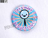 Let's Make Deductions nerdy science crimesolving pin Sherlock Holmes inspired