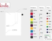 Kindle / iPad mini case: Customize - choose your own colours - wool felt