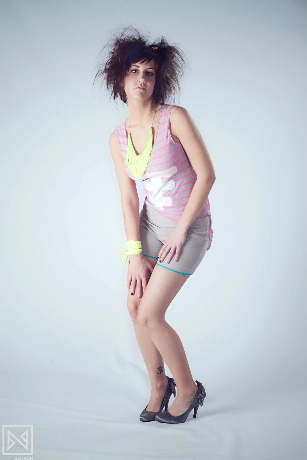 SALE KG Spine Tank Top Shirt High Low- Size Small