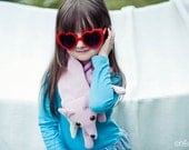 Mini Fox Scarf in Pastel Pink
