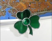 Stained glass Shamrock Suncatcher & Christmas Decoration