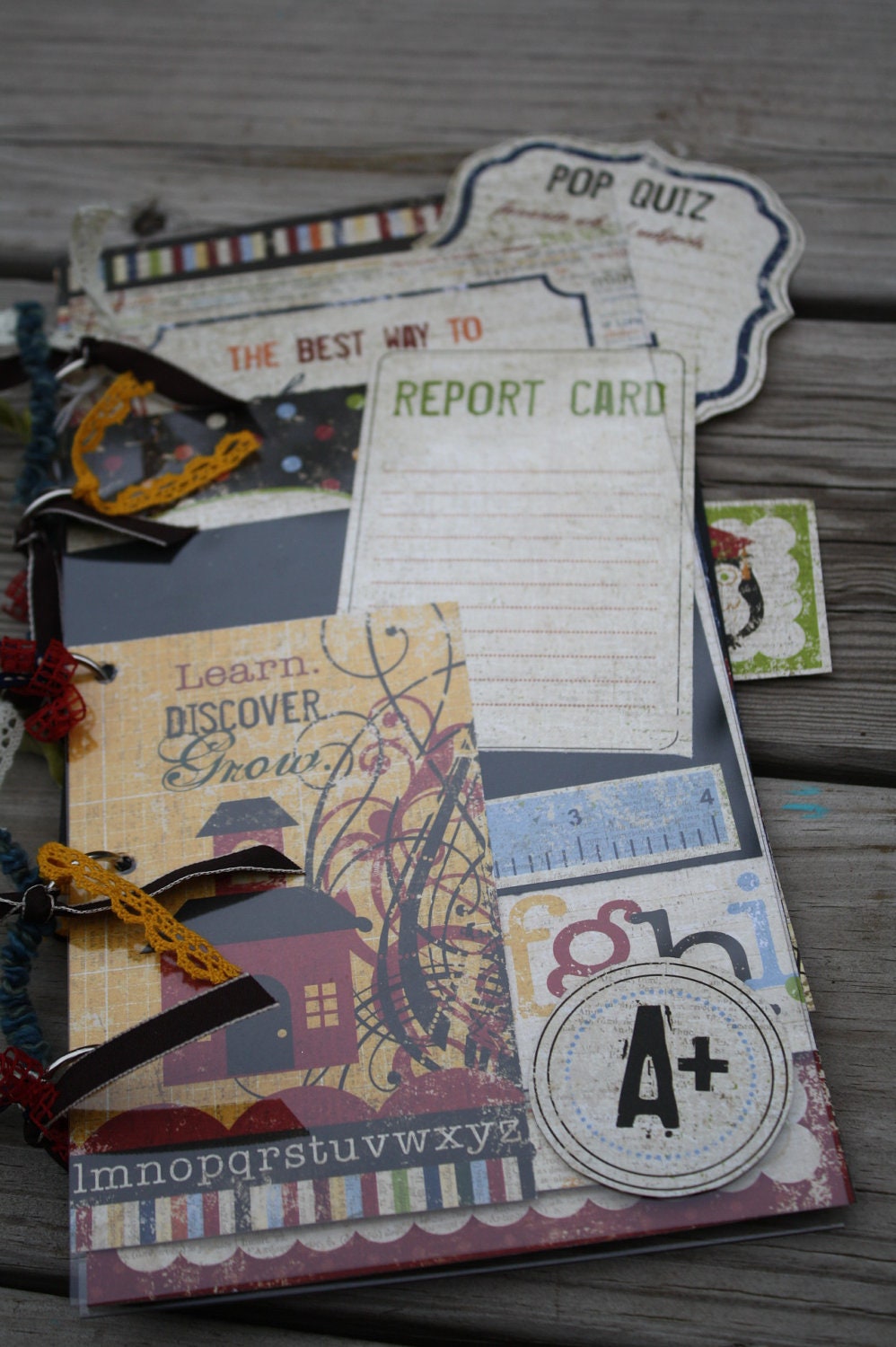Back to School Layered Memory Album