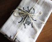 Housefly Tea Towel - hand printed foodsafe cotton floursack kitchen accessory