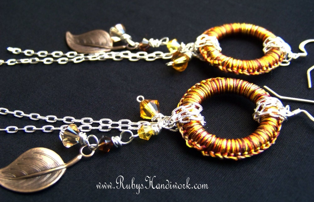 Handmade Sterling Silver Earrings, Handcrafted Thread Earrings, Crochet Earrings, Gift Box... RubysHandiwork.com