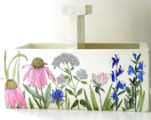 Nature Planter Box Botanical Garden Woodland Painted Furniture Farmhouse Cottage