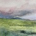 Vermont Storm Watercolor Landscape Nature Art Original Painting Laurie Rohner