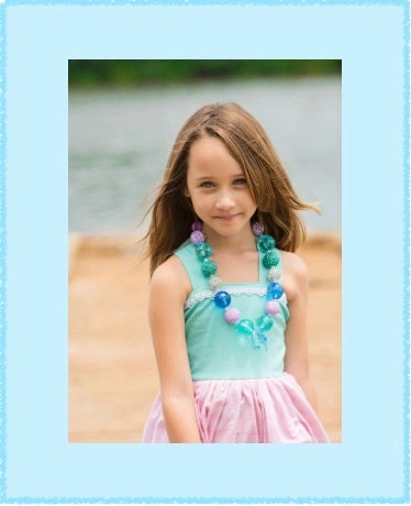 Organic Girl Dress, Ocean Princess, by SunLoveShirts
