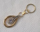 Vintage Jeweled Key Chain Purskey