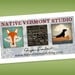 FREE Etsy GIFT CARD Personalization - Printable Native Vermont Card - Delivered by Email