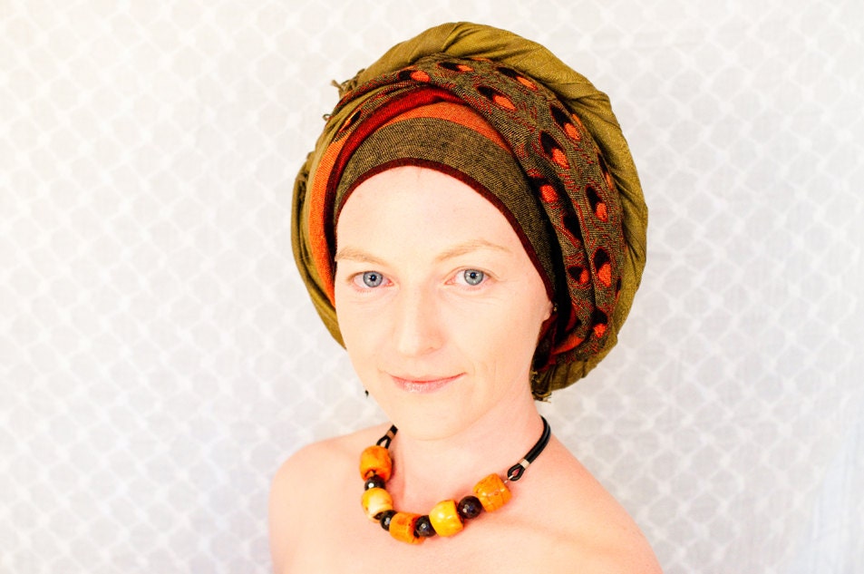 Choker necklace coral garnet amber brown tribal boho Israel