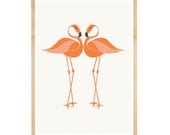 Tropical Birds Flamingos ( Miami Vice, Love is in the air, Lovebirds, Orange )