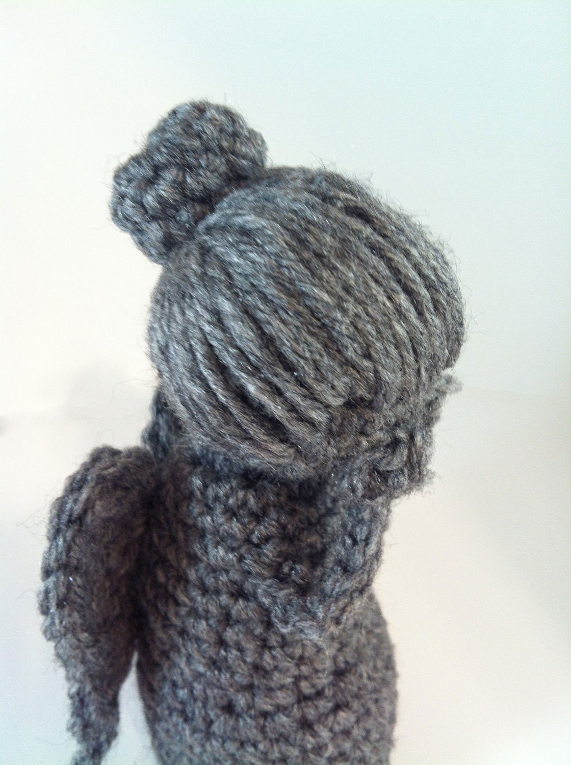 Crochet Angel Doll - Grey