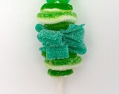 12 Green Mini Sweet Skewers